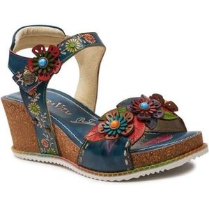 Laura Vita - Bonito 03 - Sandalen - Jeans - Textiel