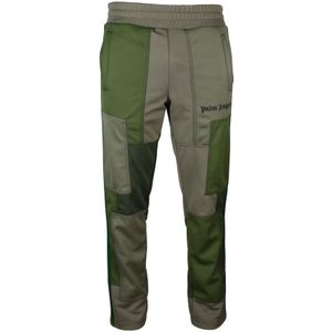 Palm Angels - Joggingbroek - Groen - Katoen - Met Elastische Tailleband