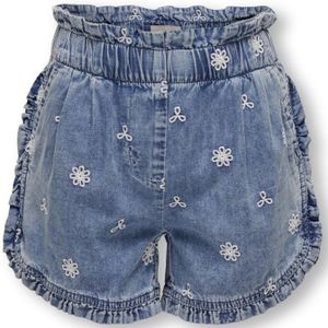 Only Kogdandy embroidery frill dnm short blue denim