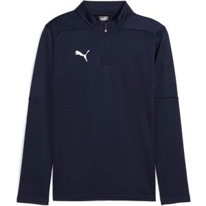 Puma - TeamFINAL - Trainingstop - Marineblauw - 1/4 Rits