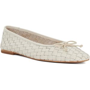 Dune - Heat - Leren Ballerina's - Ecru