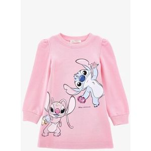 Monnalisa - Sweatdress - Roze - Meisjes jurk - Stich Rosa Fairytale