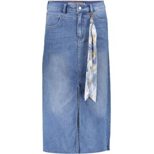 Geisha 46300-10 835 skirt long stonebleach denim