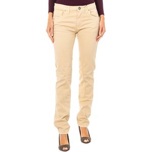Stretch - LWT010 - Broek - Beige - Dun Gesneden Zomen