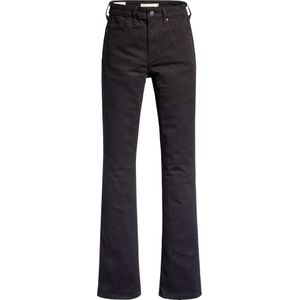 Levi's 725 high rise bootcut night is black denim