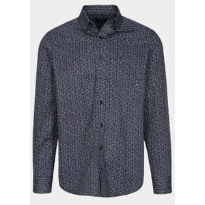 Commander flag - Casual Hemd - Blauw - Lange Mouw - 100% Katoen