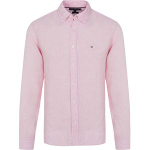 Tommy Hilfiger - MW0MW34602 TJS - Linnen Shirt - Rozenkleur - 100% Lichtgewicht Linnen