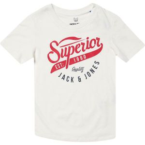 Jack Jones Junior - T-shirt - Wit - Logo