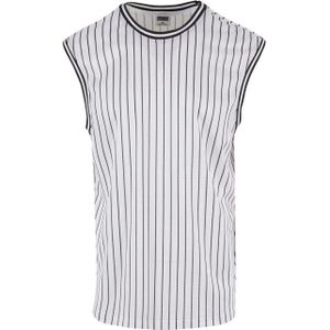 Urban Classics Heren gestreept mesh tanktop