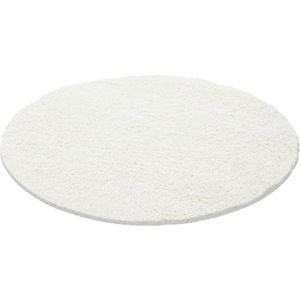 Muratap Basic rond shaggy vloerkleed hoogpolig- 160 cm rond