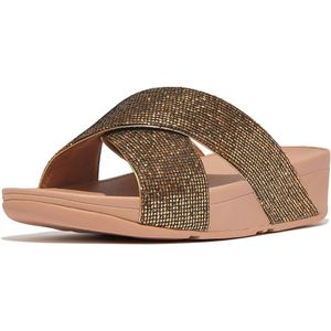 FitFlop Lulu cross slide glitterball