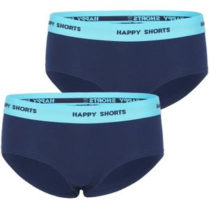 Happy Shorts Dames hipster navy 2-pack