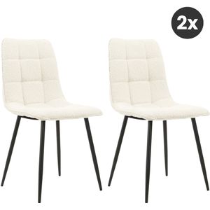 Multifurn 2x eetkamerstoel yerevan bouclé-