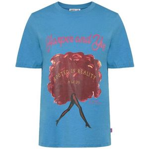Harper & Yve - ROOTEDINREALITY-SS - T-shirt - Blauw