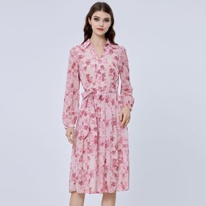 Bloemenprint shirt-jurk