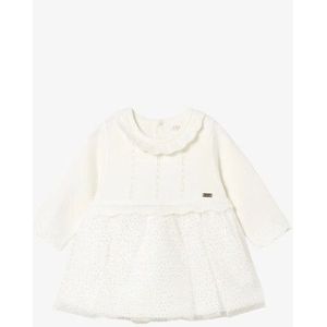 Mayoral - Tricot Jurk - Meisjes - Lange Mouwen - Ronde Hals - Knoopsluiting