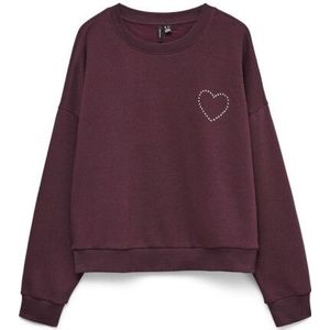 Vero Moda - Vmlotte Trina - Trui - Bordeauxrood - Dames