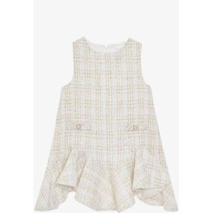 Patachou - Jurk - Ecru - Gold - Tweed