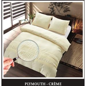 Luna Hotel home collection dekbedovertrek plymouth crème