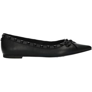 La Strada - Loafer - Zwart - Stof - Dames met Studs