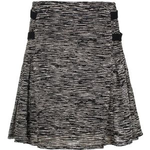 Kokerrok - Zwart-wit - Gebreide Rok in Skaterstijl