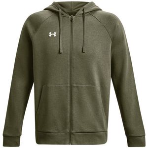 Under Armour - Rival Fleece Full Zip Hoodie - Grijs - Katoen