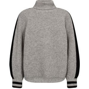 Co'Couture Cc row roll neck rib knit