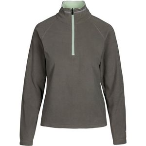 Trespass - Skylar - Fleece Top - Zwart - 100% Polyester, Halve Rits, Anti Pilling