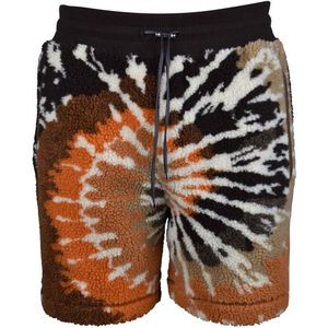 AMIRI - Korte Broek - Oranje - Tie-dye Print - 100% Katoen