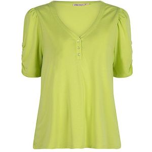 Esqualo T-shirt hs23-30235 puff sleeve lime