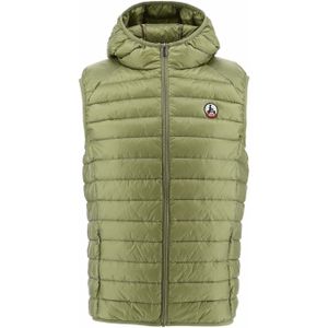 JOTT - Pat - Donzen Gilet - Groen - Met Capuchon