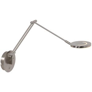 Steinhauer Moderne wandlamp - glas modern led l: 18cm voor binnen woonkamer eetkamer zilver