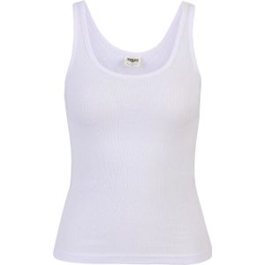 Urban Classics Dames basic geribd organisch tanktopje (verpakking van 2)