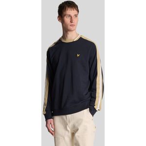 Lyle & Scott Contrast Taped Sweatshirt - Donker Marineblauw
