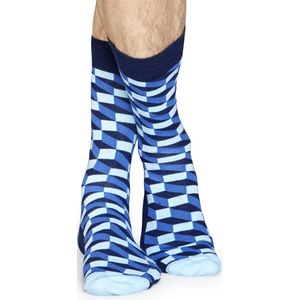 Happy Socks Optic sokken blauw/donkerblauw