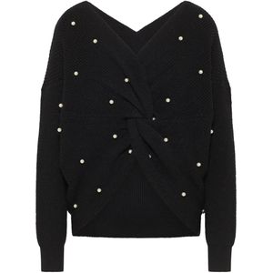 Faina - Tylin - Trui - Zwart - Lange Mouw