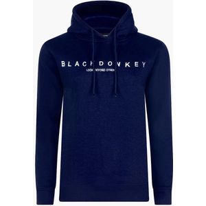 Black Donkey Athena hoodie i navy/white