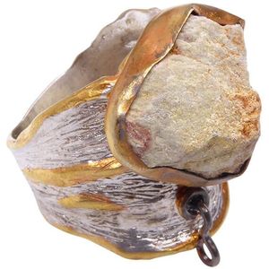 Christian Zilveren ring met grossulaar