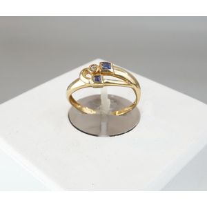 Christian Gouden ring met saffier