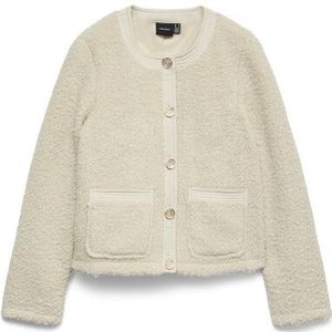 Vero Moda - Vmespresso Short Jacket - Vest - Oatmeal