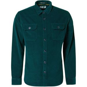 No Excess Shirt corduroy solid ocean