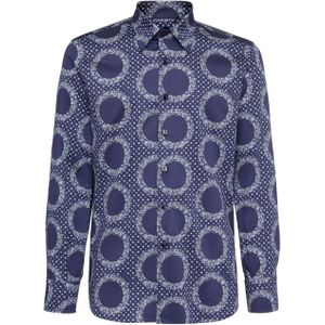 Billionaire - Milano - Overhemd - Blauw - Katoen - Slim Fit