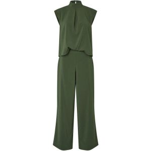 MbyM - Maaja-M - Jumpsuit - Donkergroen - Mouwloos - Hoge Hals
