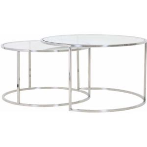 Light & Living salontafel duarte set van 2 75x75x44cm -