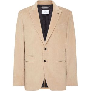 Philipp Plein - Velvet Blazer Gigolò fit - Beige - Heren