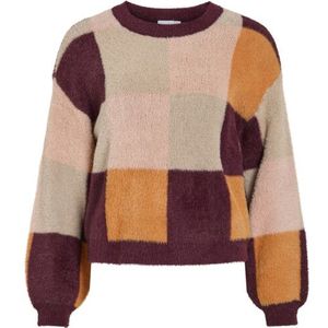 Vila Vihallo o-neck ls jacquard knit toppb dessin