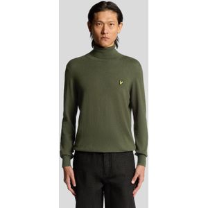 Lyle & Scott - Katoenen Merinowollen Coltrui - Groen