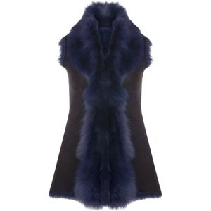 Toscana - Sorocaba - Lange Damesbodywarmer - Schapenvacht