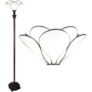 LumiLamp Tiffany vloerlamp Ø 31x183 cm glas kunststof staande lamp