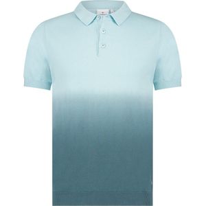 Blue Industry Dip dye effect polo